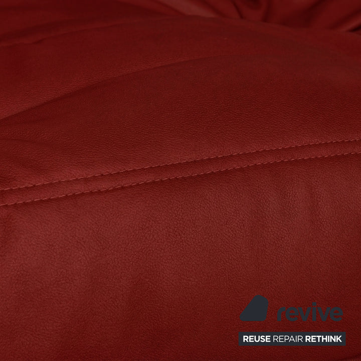 Ligne Roset Togo Dreisitzer Sofa Stoff Rot Couch Neubezug MALOU 136