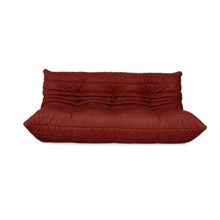 Ligne Roset Togo Dreisitzer Sofa Stoff Rot Couch Neubezug MALOU 136