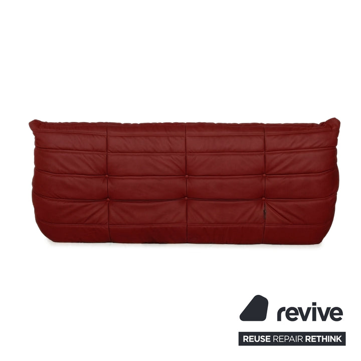 Ligne Roset Togo Dreisitzer Sofa Stoff Rot Couch Neubezug MALOU 136