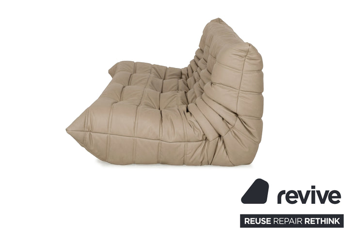 Ligne Roset Togo Dreisitzer Sofa Stoff Taupe Couch Neubezug