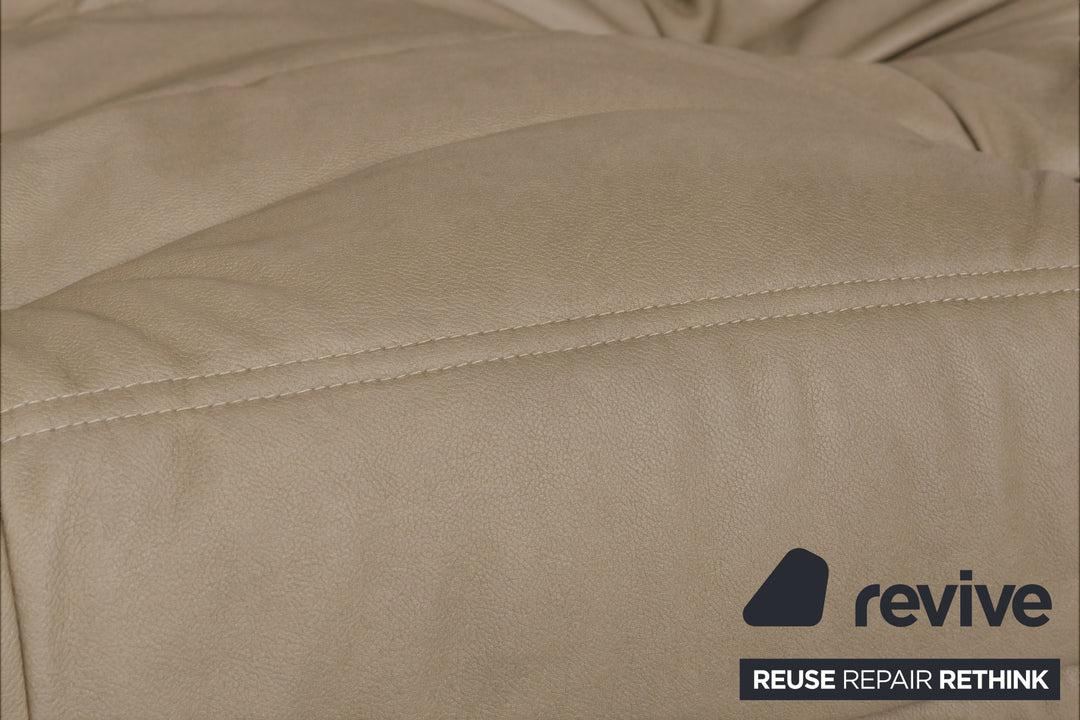 Ligne Roset Togo Dreisitzer Sofa Stoff Taupe Couch Neubezug