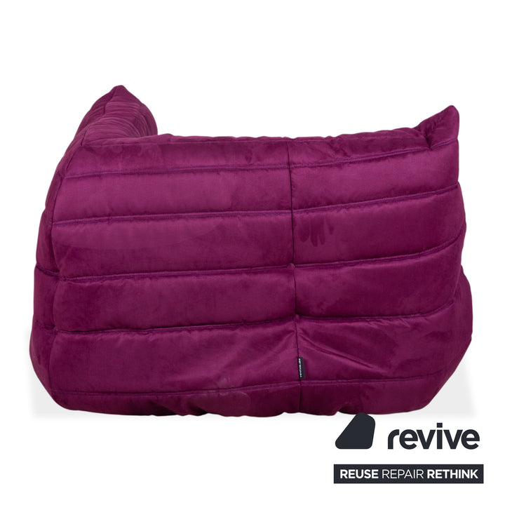 Ligne Roset Togo Eck-Element Eckteil Sofa Mikrofaser Lila Neubezug