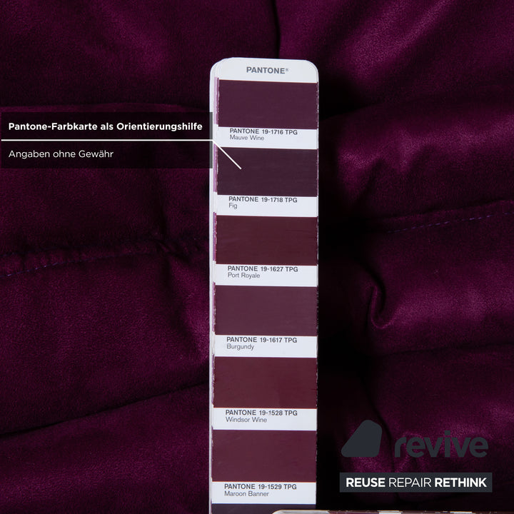 Ligne Roset Togo Eck-Element Eckteil Sofa Mikrofaser Lila Neubezug