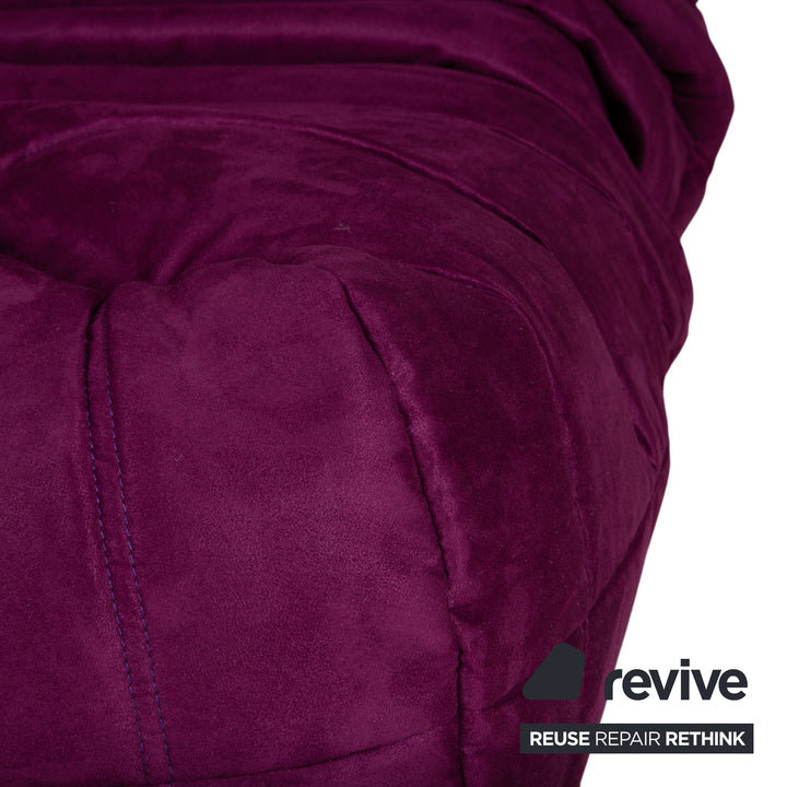 Ligne Roset Togo Eck-Element Eckteil Sofa Mikrofaser Lila Neubezug