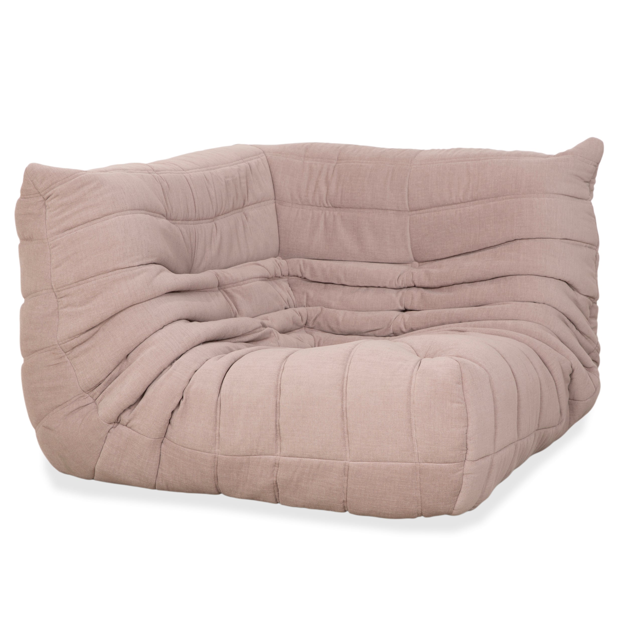 Ligne Roset Togo Eck-Element Eckteil Stoff Beige Sand Neubezug