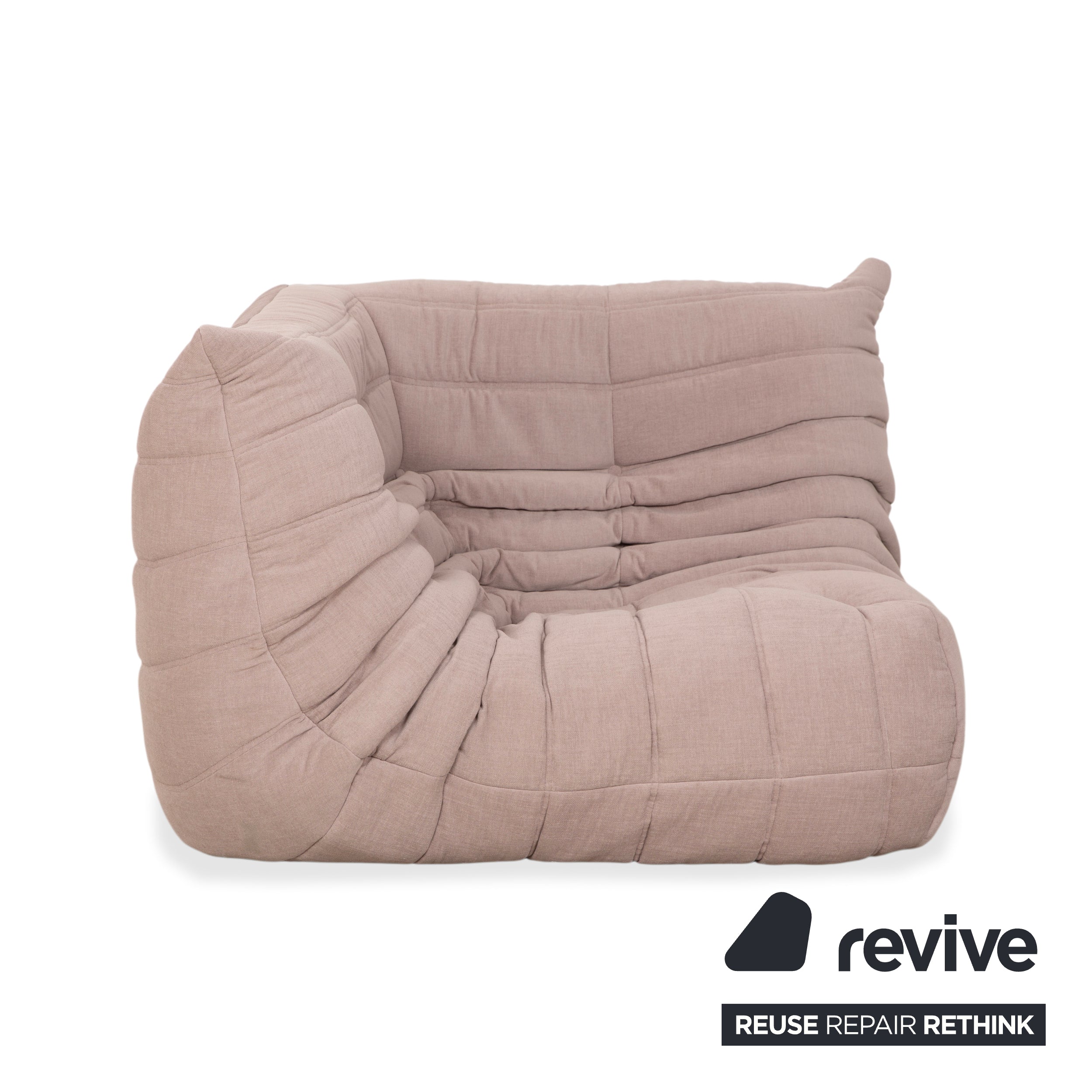 Ligne Roset Togo Eck-Element Eckteil Stoff Beige Sand Neubezug