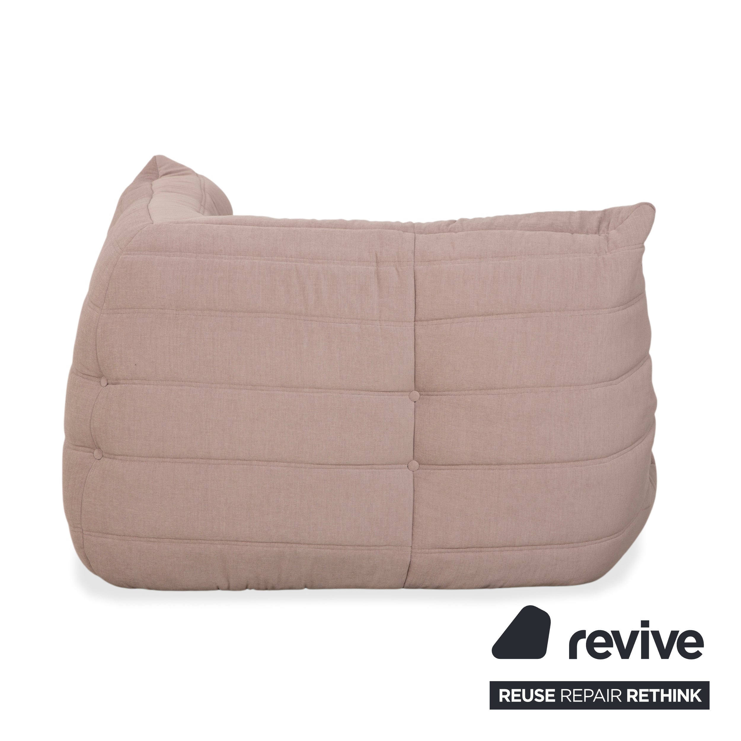 Ligne Roset Togo Eck-Element Eckteil Stoff Beige Sand Neubezug