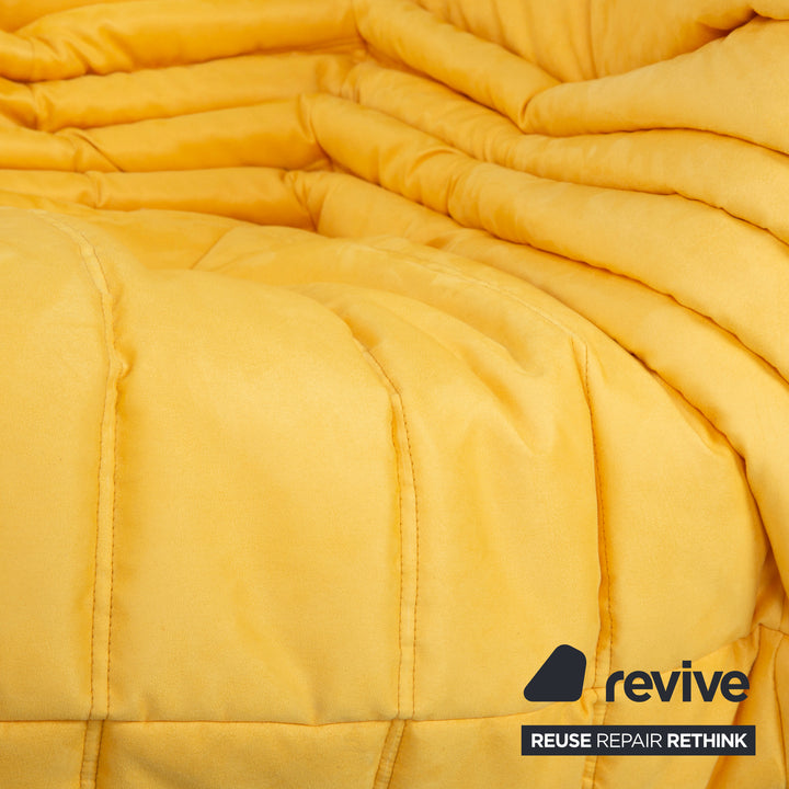 Ligne Roset Togo Eck-Element Eckteil Stoff Gelb Neubezug