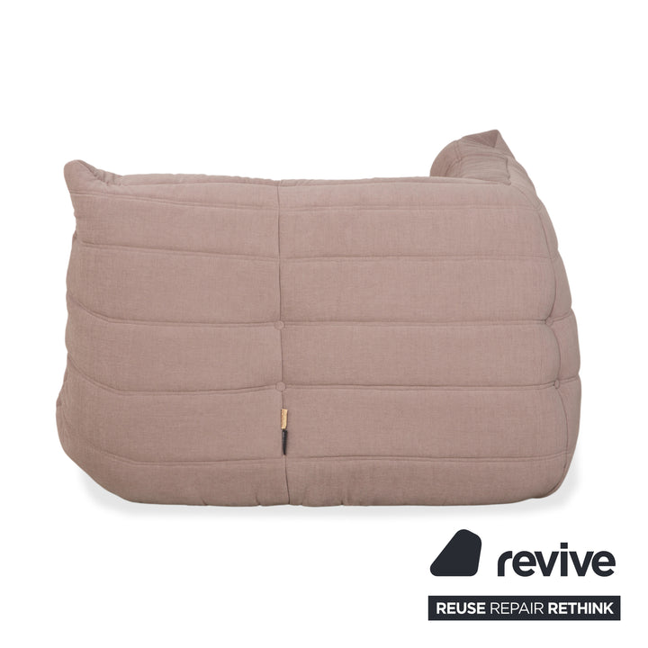 Ligne Roset Togo Ecklandschaft Zweisitzer Eckteil Stoff Beige Sand Neubezug