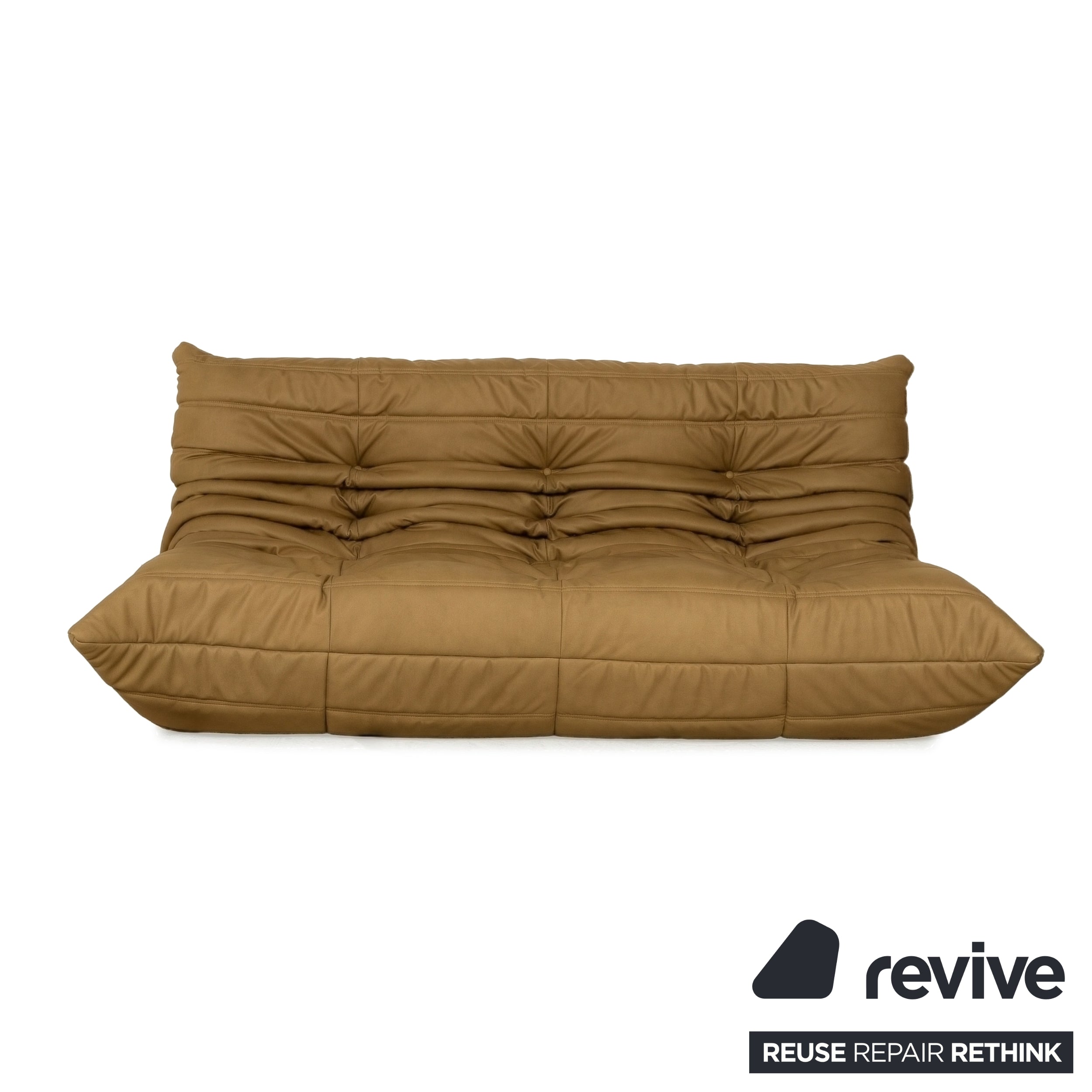 Ligne Roset Togo sæt hjørnesofa trepersoners sofa sofa hjørnemodul lænestol vegansk læder GAVIN 106 nypolstret