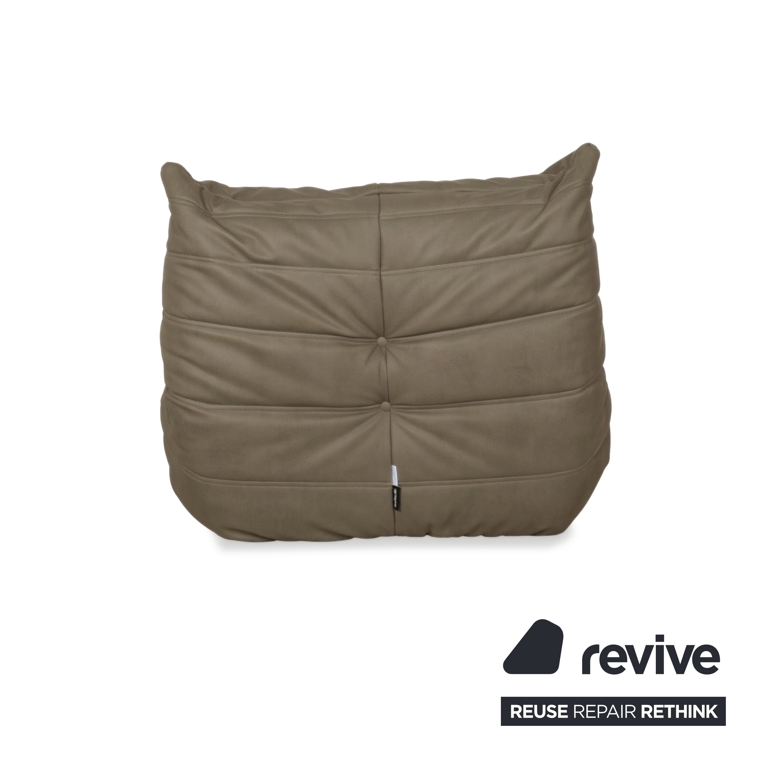 Ligne Roset Togo garnituur hoekbank driezitsbank bank hoekelement fauteuil veganistisch leer GAVIN 108 nieuwe bekleding
