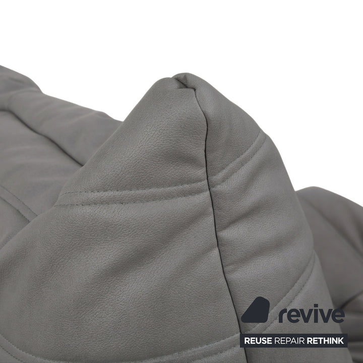 Ligne Roset Togo Garnitur Ecksofa Dreisitzer Sofa Couch Eckelement Sessel Veganes Leder GAVIN 115 Neubezug