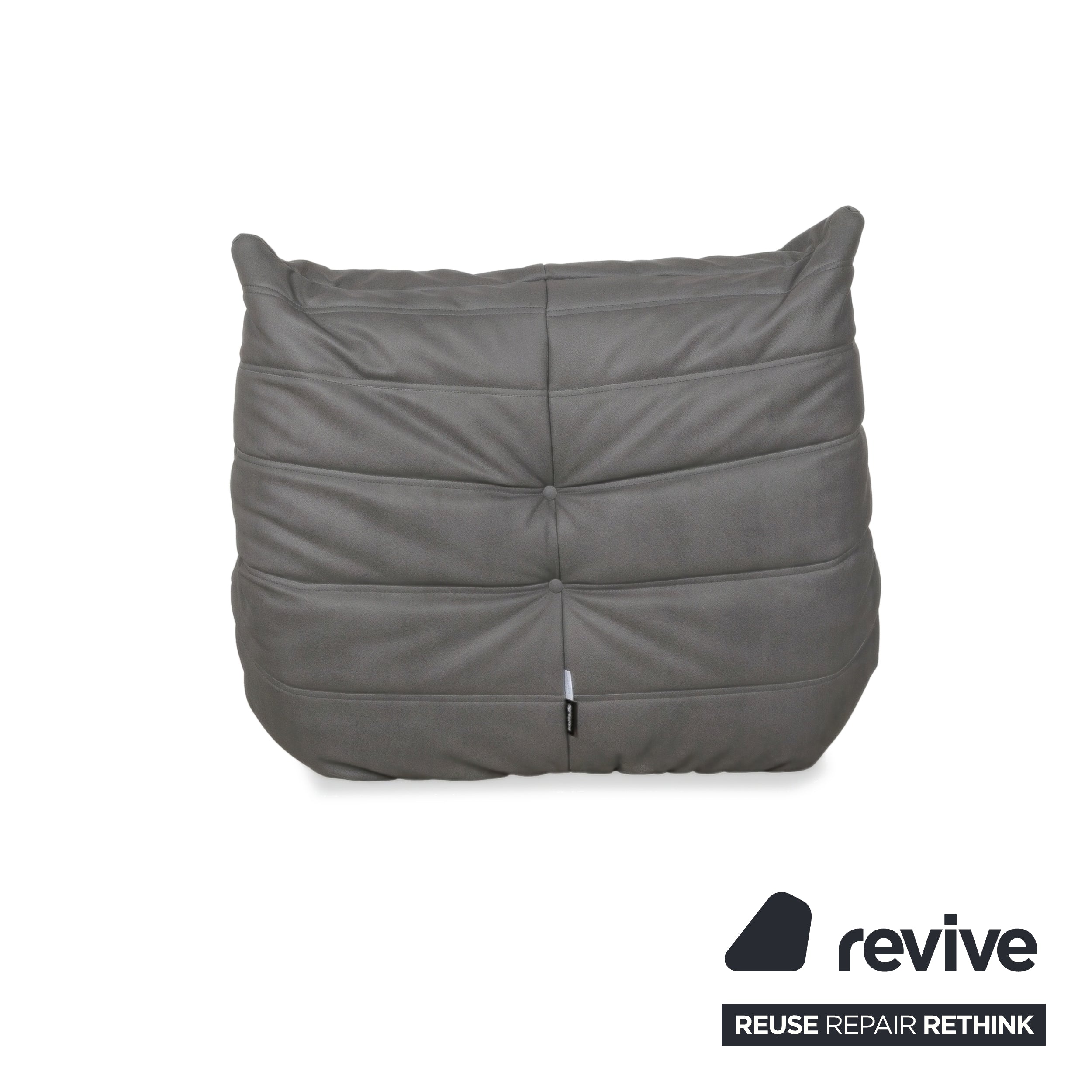 Ligne Roset Togo set hoekbank driezitsbank bank hoekelement fauteuil veganistisch leer GAVIN 115 opnieuw gestoffeerd
