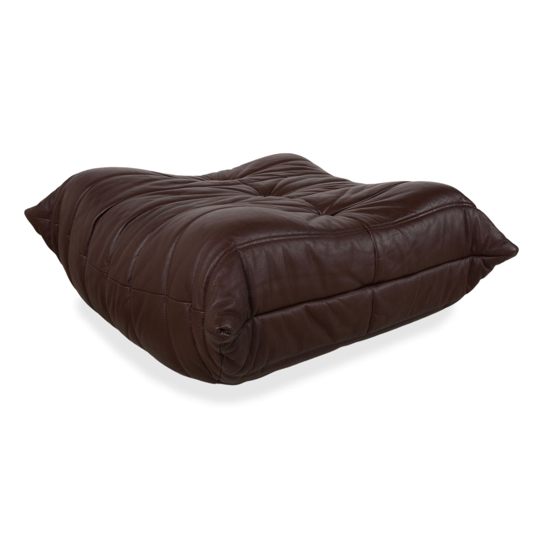 Ligne Roset Tabouret Togo Canapé Cuir Pouf Marron