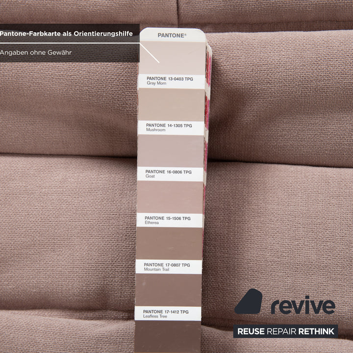 Ligne Roset Togo Hocker Stoff Beige Neubezug