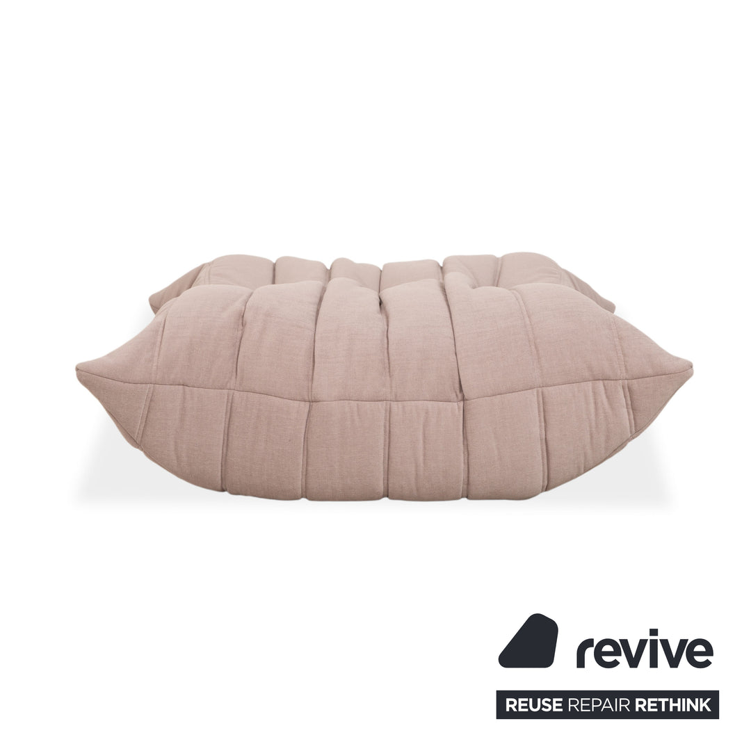 Ligne Roset Togo Hocker Stoff Beige Neubezug