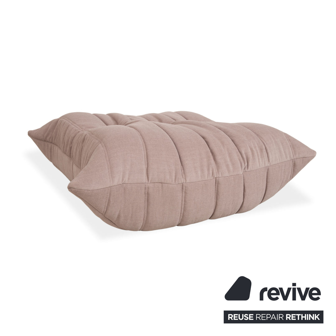 Ligne Roset Togo Hocker Stoff Beige Neubezug