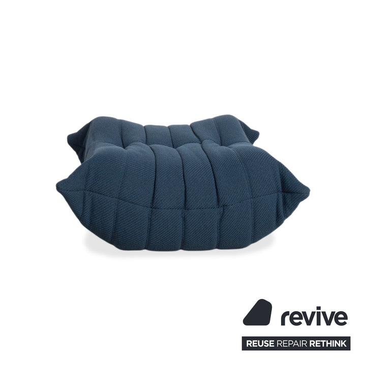 Ligne Roset Togo Hocker Stoff Blau Petrol