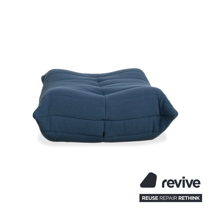 Ligne Roset Togo Hocker Stoff Blau Petrol