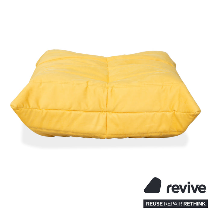 Ligne Roset Togo Hocker Stoff Gelb Neubezug