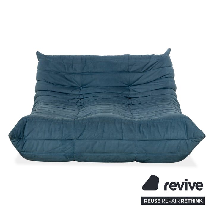Ligne Roset Togo lounger microfiber fabric petrol blue