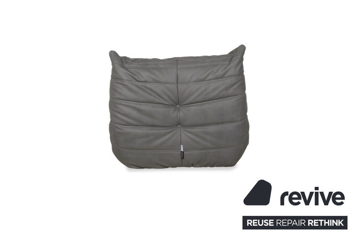 ligne roset Togo Sessel Anthrazit veganes Leder Neubezug