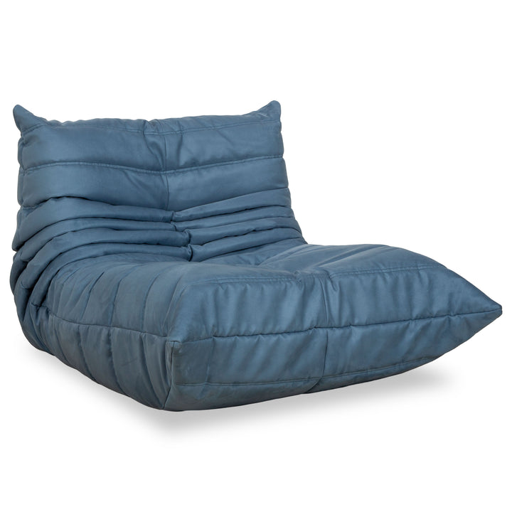 Ligne Roset Togo armchair blue petrol fabric lounge chair new cover DENVER 381