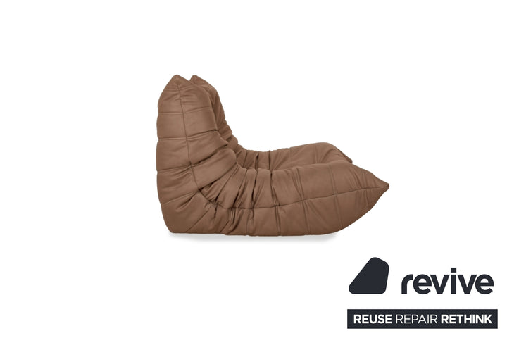 ligne roset Togo Sessel Cognac veganes Leder Neubezug