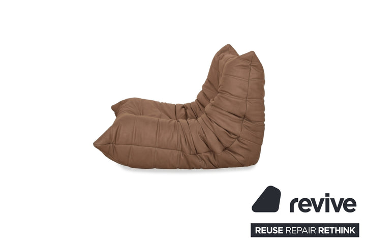 ligne roset Togo Sessel Cognac veganes Leder Neubezug