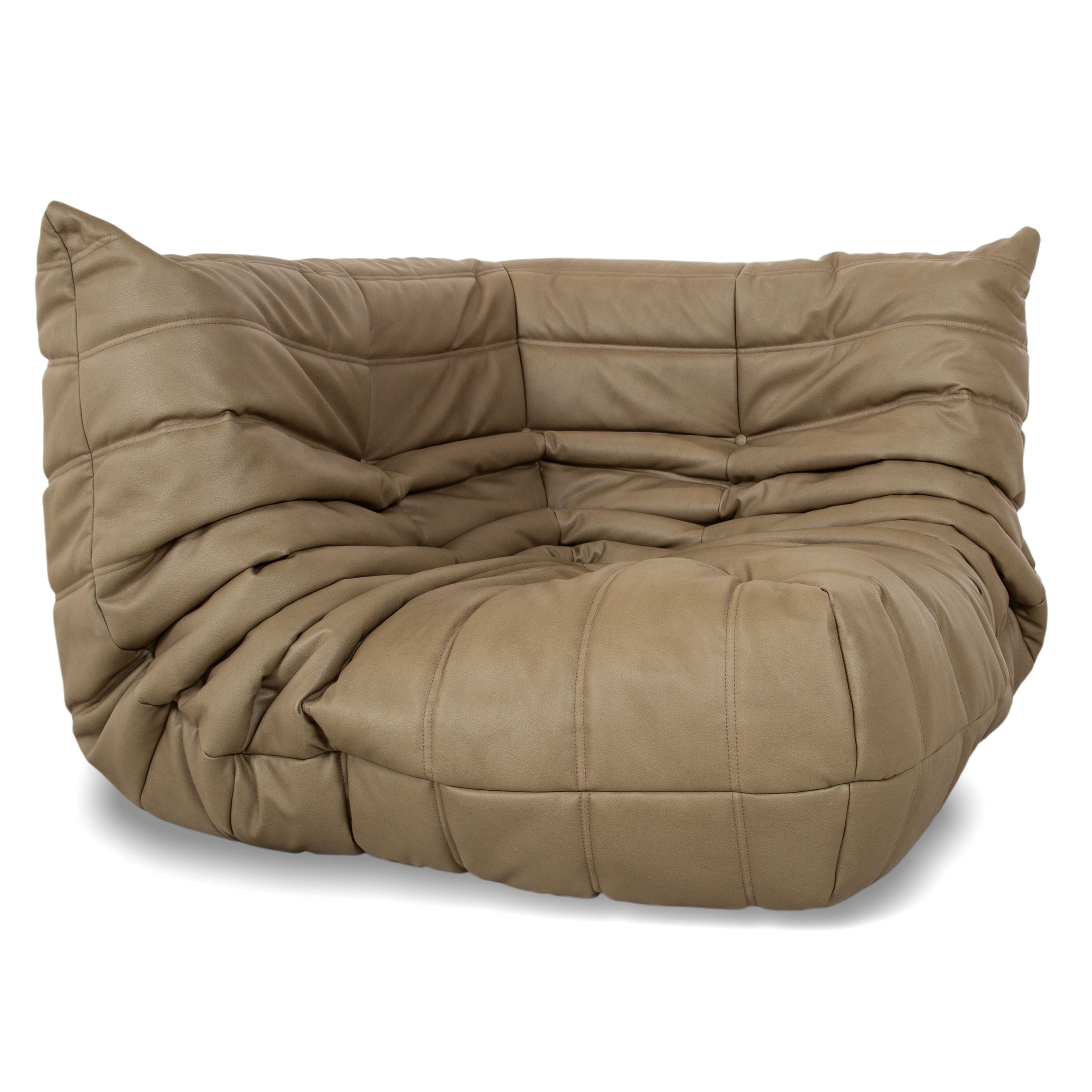 Ligne Roset Togo Armchair Corner Vegan Leather Reupholstery (GAVIN 108)