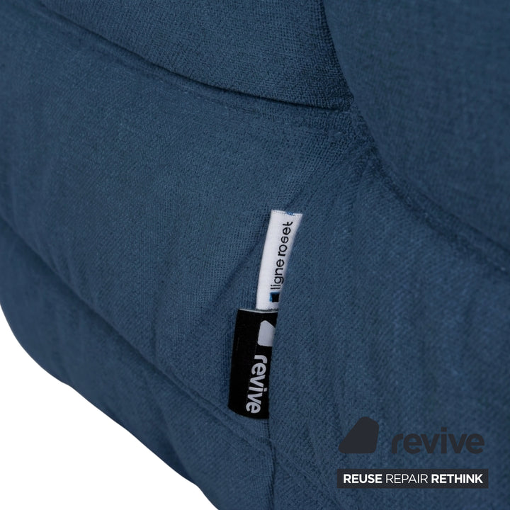 Ligne Roset Togo Sessel Stoff Blau Petrol Neubezug