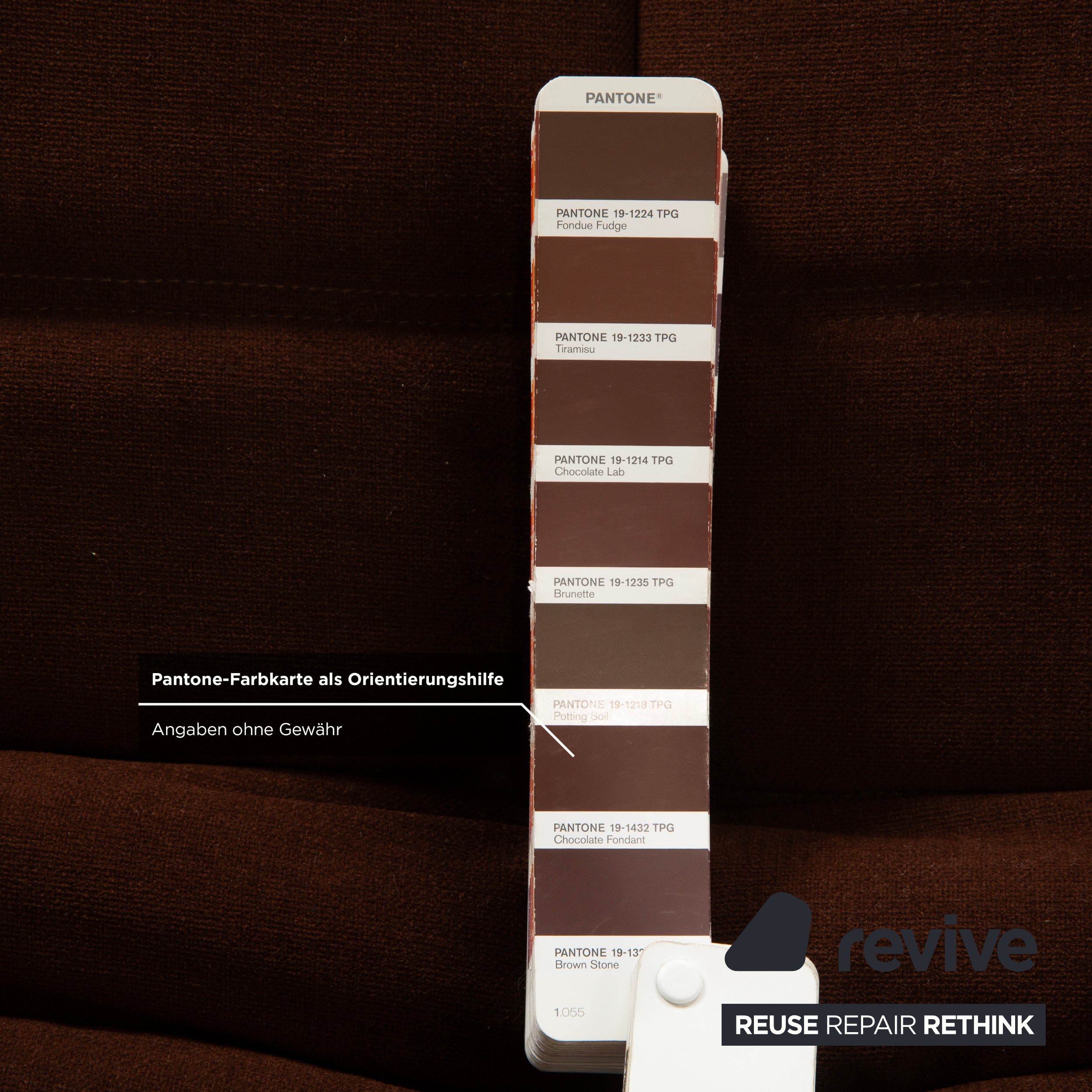 Ligne Roset Togo armchair, fabric brown chestnut, reupholstered