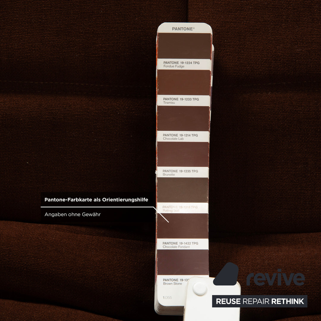 Ligne Roset Togo Sessel Stoff Braun Kastanie Neubezug