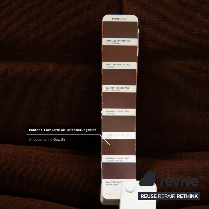 Ligne Roset Togo Sessel Stoff Braun Kastanie Neubezug