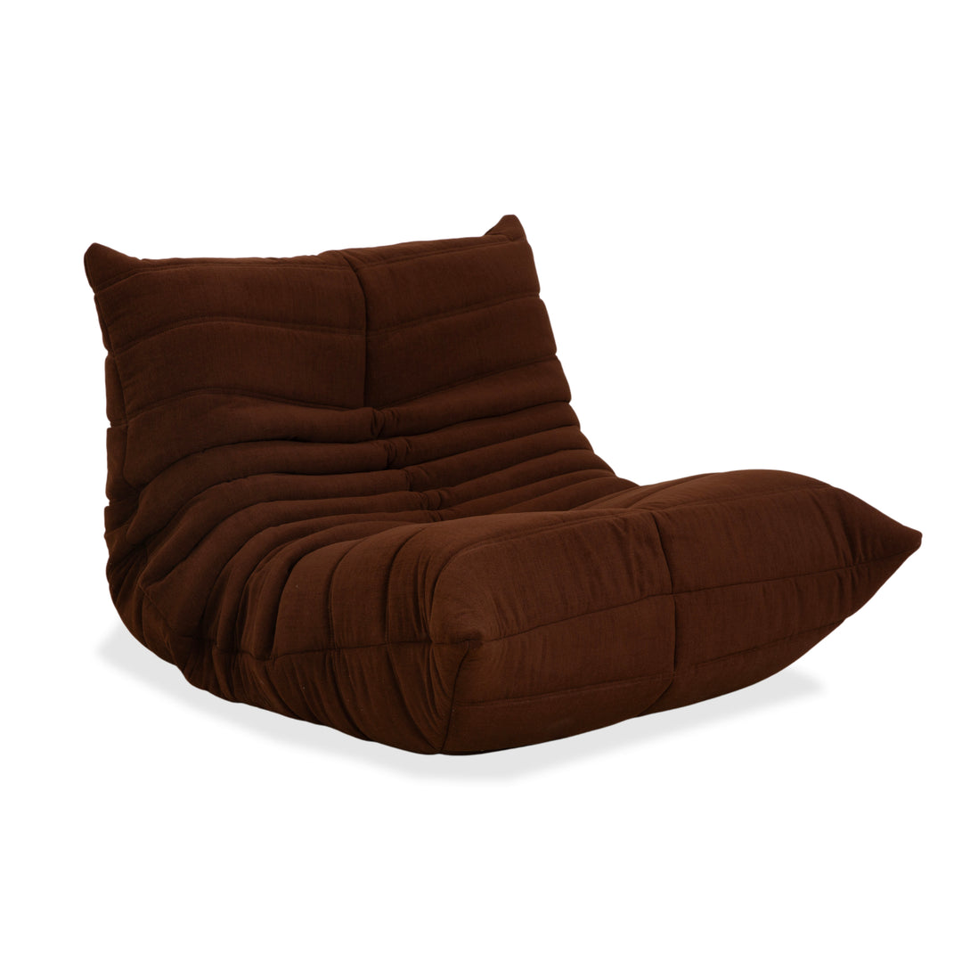 Ligne Roset Togo Sessel Stoff Braun Kastanie Neubezug