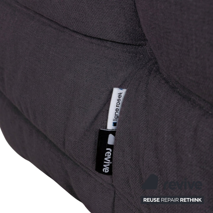 Ligne Roset Togo Armchair Fabric Dark Grey Anthracite New Upholstery