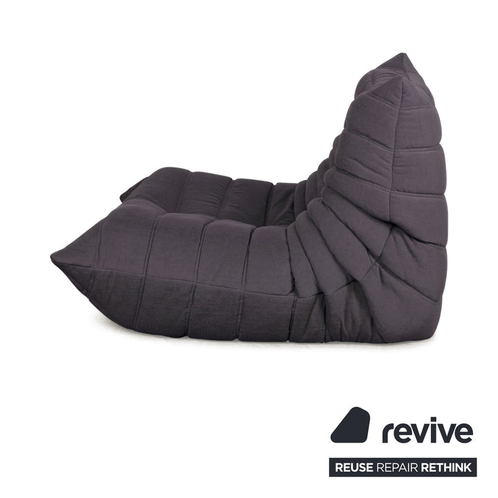 Ligne Roset Togo Armchair Fabric Dark Grey Anthracite New Upholstery