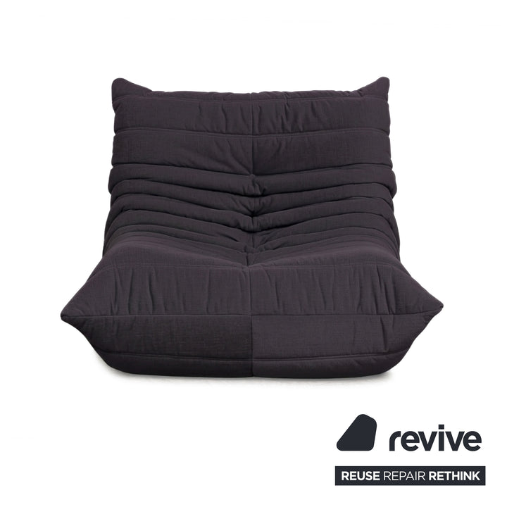 Ligne Roset Togo Armchair Fabric Dark Grey Anthracite New Upholstery