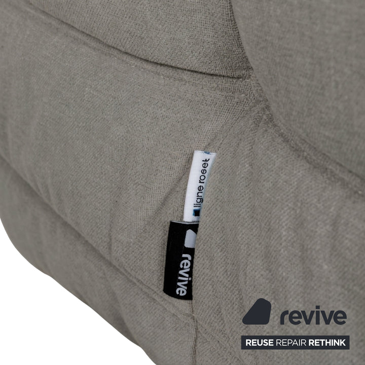 Ligne Roset Togo Armchair Fabric Grey Taupe New Upholstery