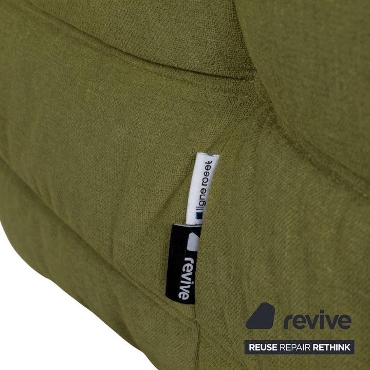 Ligne Roset Togo Armchair Fabric Green Olive Reupholstered