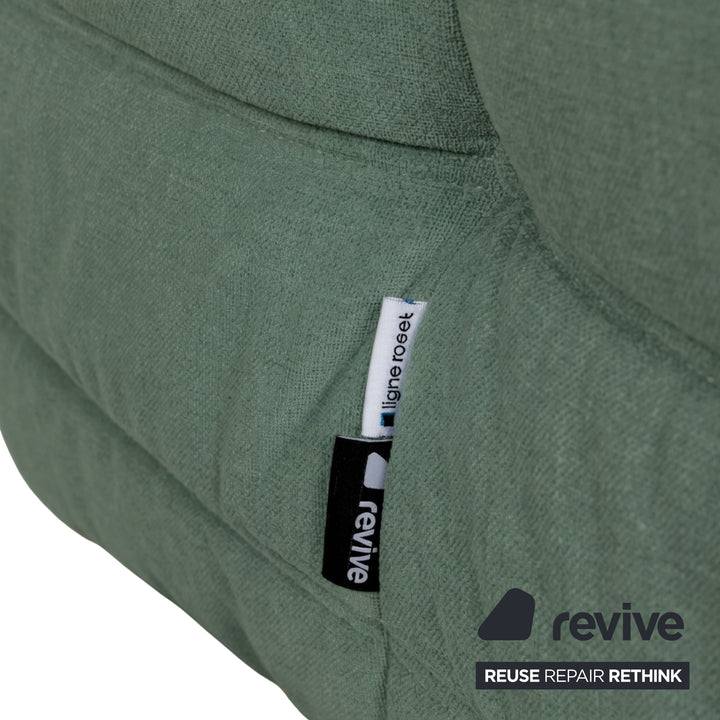 Ligne Roset Togo Armchair Fabric Mint Green Reupholstered
