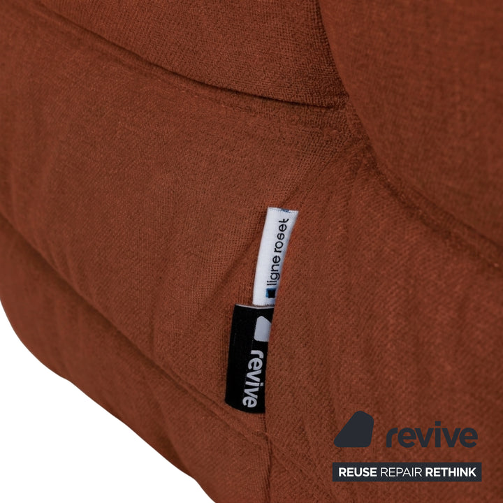 Ligne Roset Togo Sessel Stoff Orange Braun Neubezug