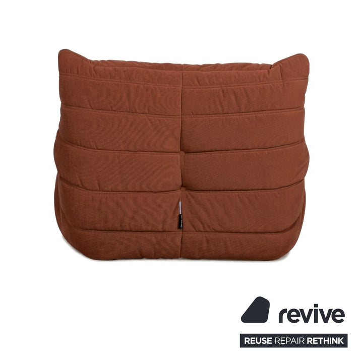 Ligne Roset Togo Sessel Stoff Orange Braun Neubezug