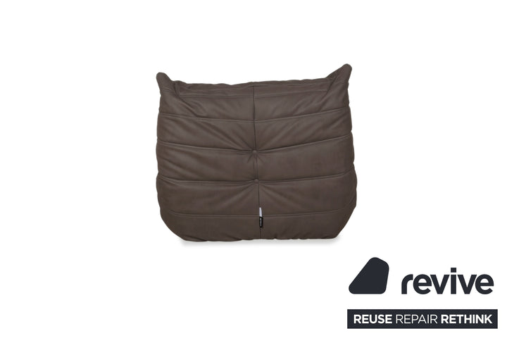 ligne roset Togo Sessel veganes Leder Neubezug Espressofarbend