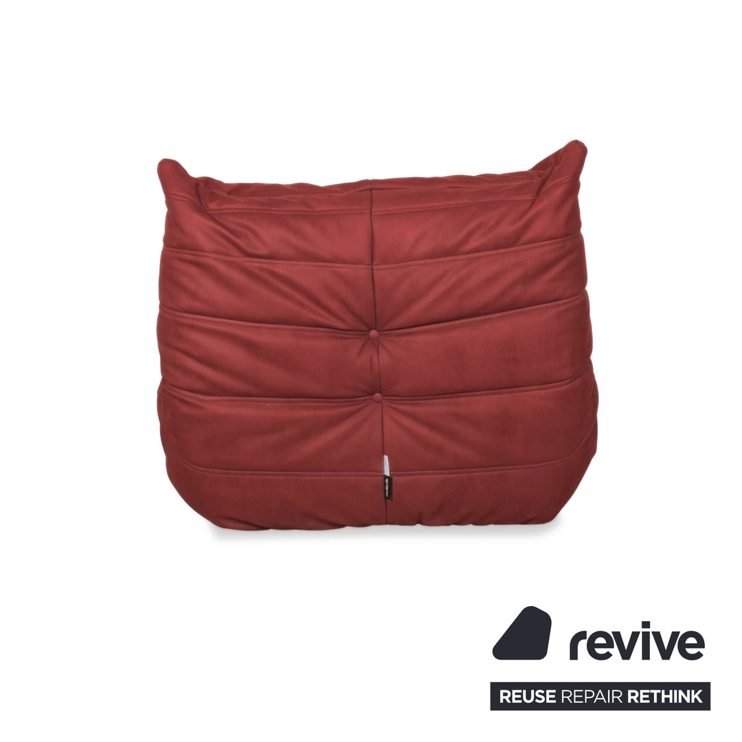 Ligne Roset Togo Sessel Veganes Leder Rostrot Braun Neubezug