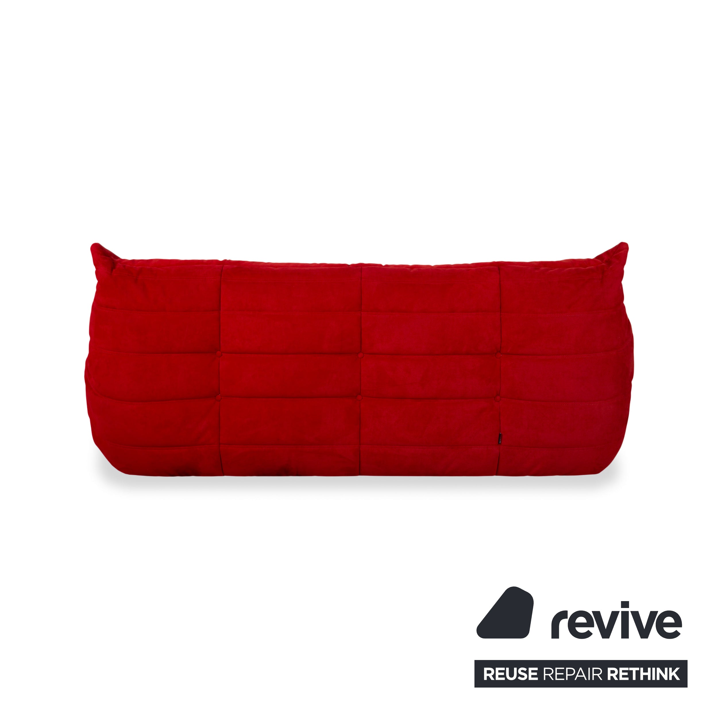 Ligne Roset Togo Stoff Dreisitzer Rot Sofa Couch