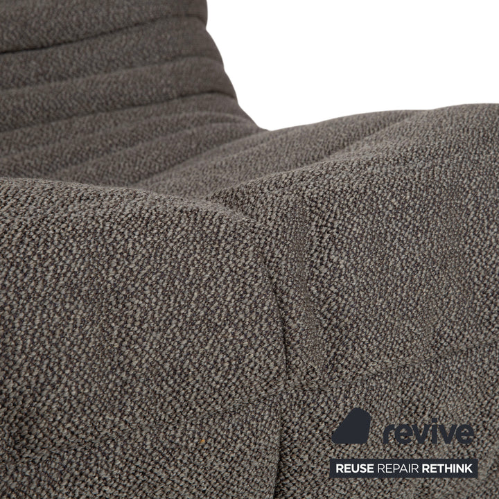 Ligne Roset Togo Dreisitzer Sofa Stoff Grau Couch Neubezug