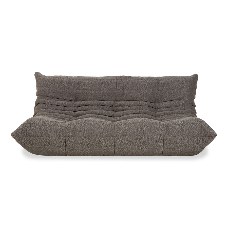 Ligne Roset Togo canapé trois places tissu gris housse neuve