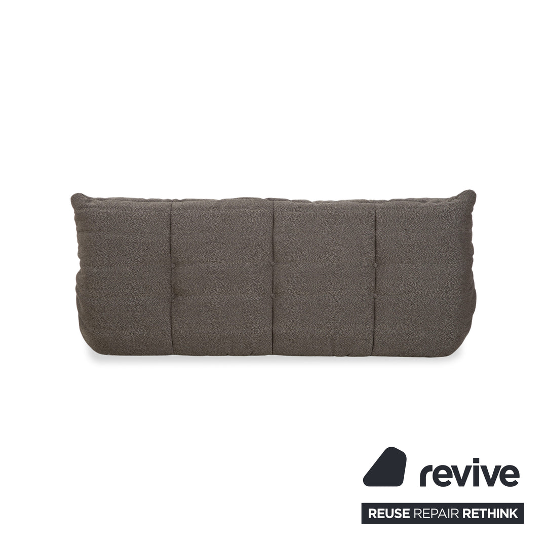 Ligne Roset Togo Dreisitzer Sofa Stoff Grau Couch Neubezug