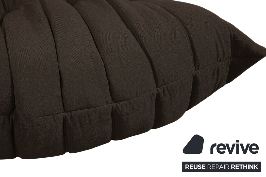 Ligne Roset Togo Stoff Hocker Kaffeebraun